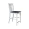 International Concepts 36 in. Solid Wood Round Pedestal Gathering Height Dining Table with 4 Counter Stools in White/Gray K05-36RT-6B-S102-4 - alternate 3